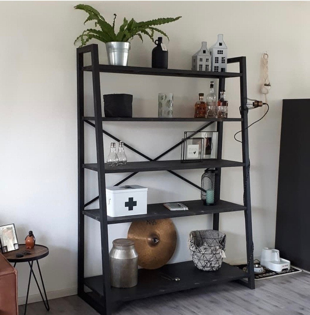 Mooie zwarte, stoere metalen wandkast van merk 'Be Pure', Ophalen