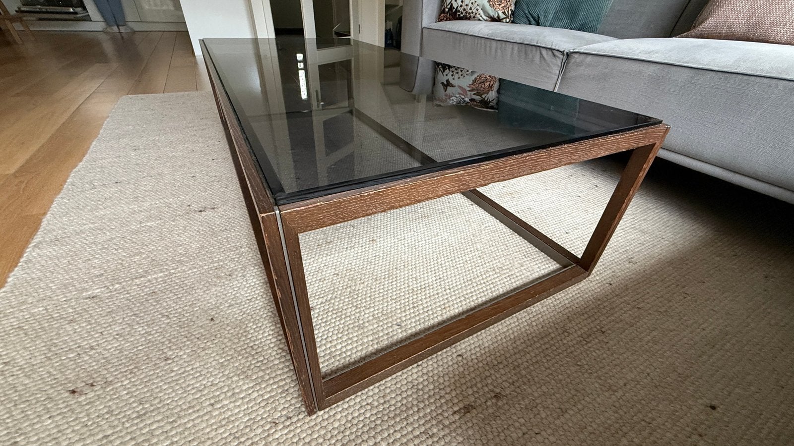 Leolux salontafel, Ophalen, Gebruikt, 100 tot 150 cm, 50 tot 100 cm