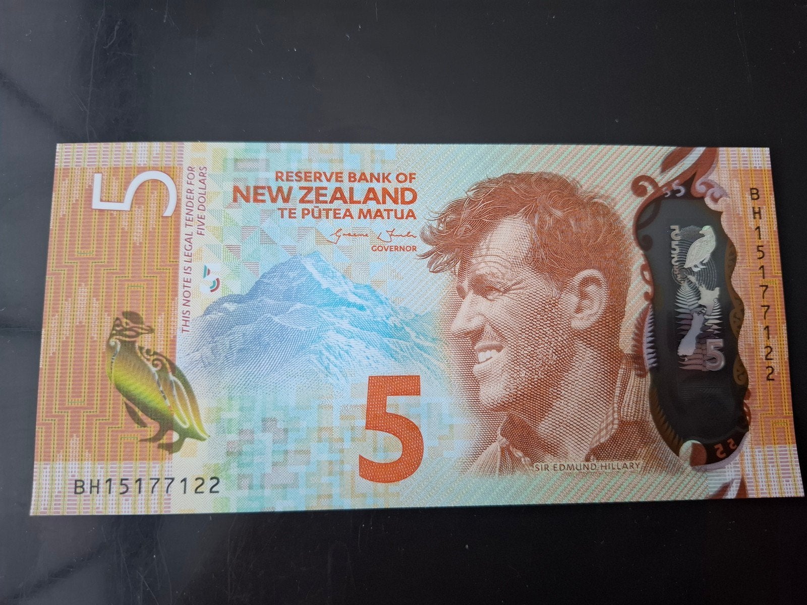 ### Nieuw Zeeland 5 dollar 2015 ###, Ophalen of Verzenden