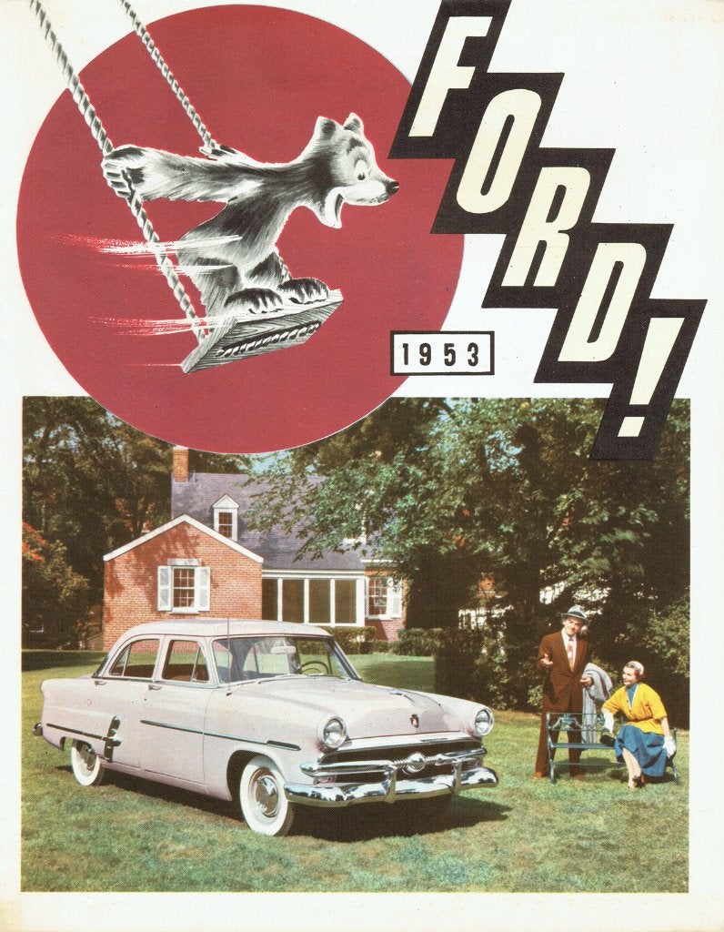 Folder Ford modellen (Belgische uitgave - 1953), Verzenden, Gelezen, Ford