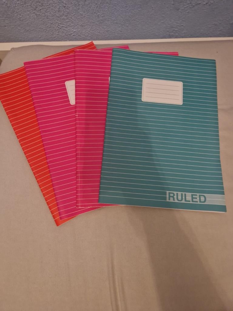 A4 schriften met lijnen, Ophalen