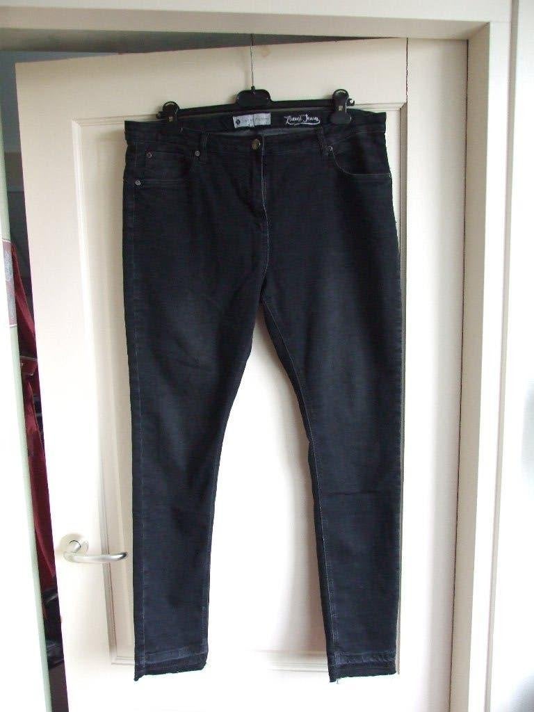 Zhenzi zgan zwarte spijkerbroek maat 48, Zhenzi, Zwart, Overige jeansmaten, Ophalen of Verzenden
