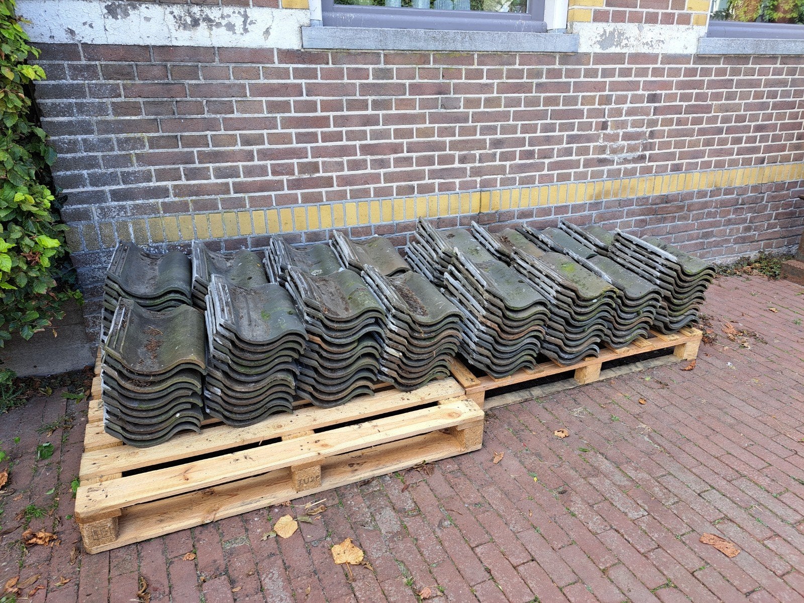 Oud Hollandse dakpannen - 300 st. , 18m², antraciet/zwart, Doe-het-zelf en Verbouw, Ophalen, Gebruikt, Steen of Klei, Zwart