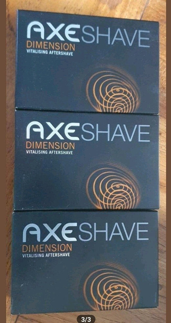 3x Axe Dimension Aftershave. 100ml per stuk., Ophalen of Verzenden, Nieuw