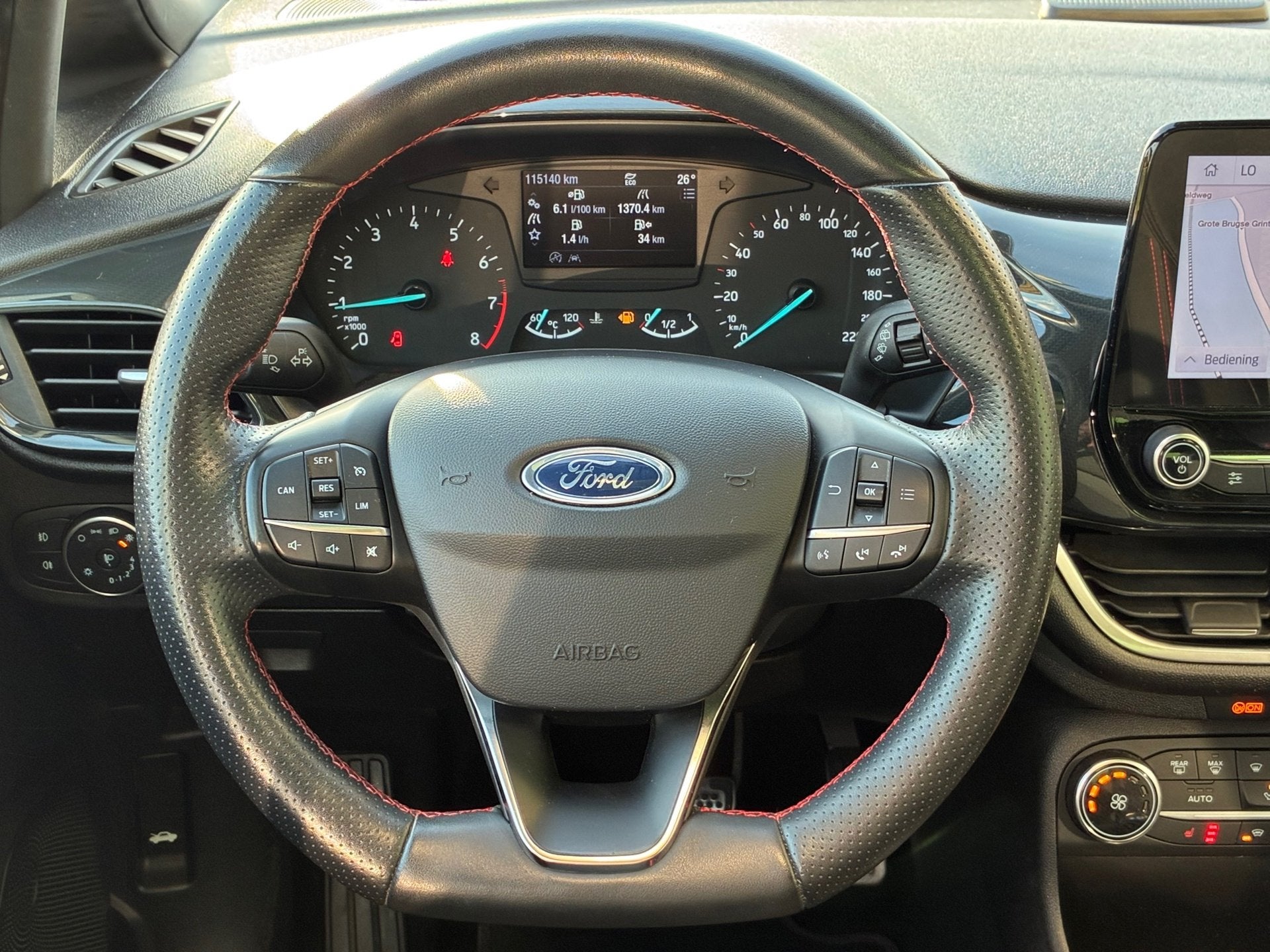Ford Fiesta 1.0 EcoBoost ST-Line|Panoramadak|Navigatie|Cruis, Auto's, Voorwielaandrijving, Gebruikt, Euro 6, 100 pk