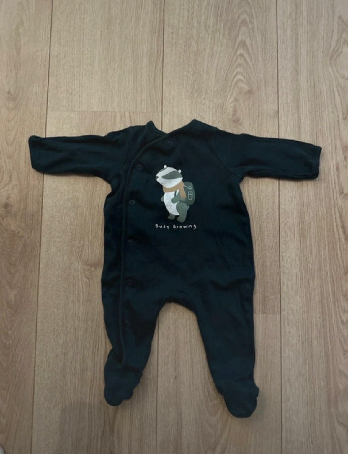 C&A Eendelige Pyjama Maat 62 met Dasje Print, Kinderen en Baby's, Babykleding | Maat 62, Ophalen of Verzenden, Zo goed als nieuw