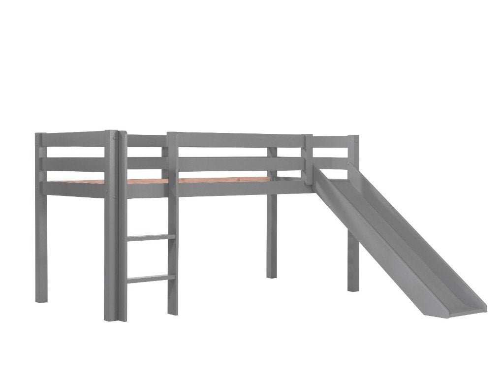 Halfhoogslaper met glijbaan (incl lattenbodem en beddengoed), Kinderen en Baby's, Ophalen, Zo goed als nieuw, Halfhoogslaper