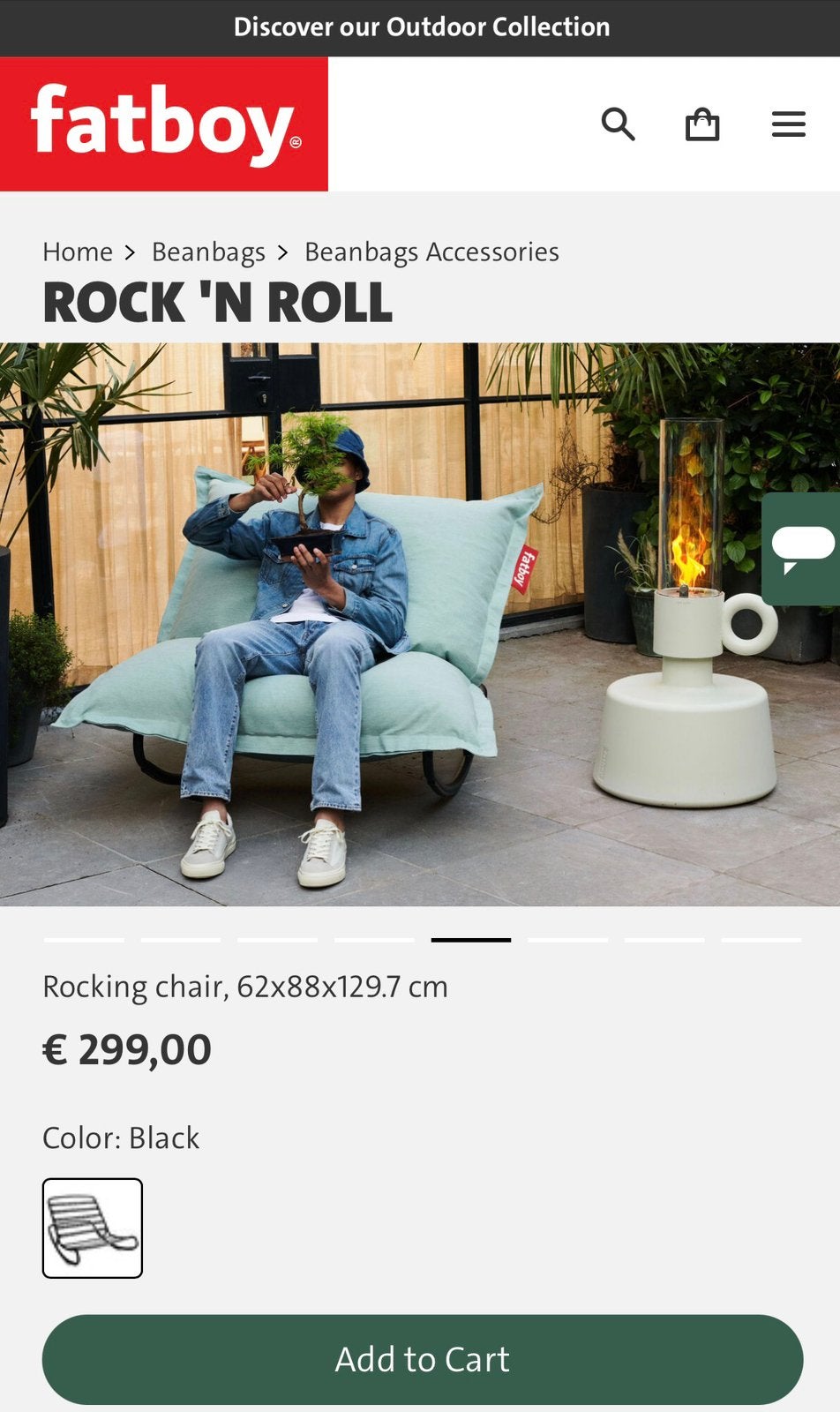 Fatboy Rock ‘n Roll schommelstoel, Ophalen, Overige kleuren, Zo goed als nieuw, Eén