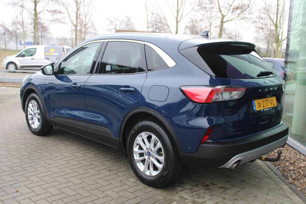 Ford Kuga 1.5 EcoBoost Titanium X | Trekhaak | Adaptive crui, Voorwielaandrijving, 150 pk, Blauw, Leder en Stof