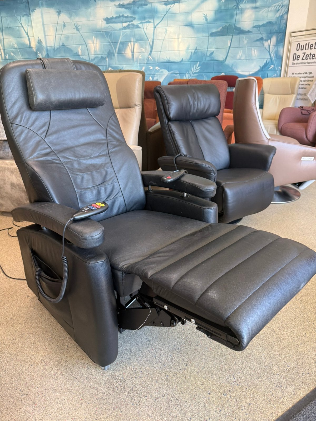 Fitform sta op stoel relax fauteuils staopstoel 3 motoren, Ophalen of Verzenden, Zo goed als nieuw, Leer, Ruim 100 Top merken in alle kleuren en maten