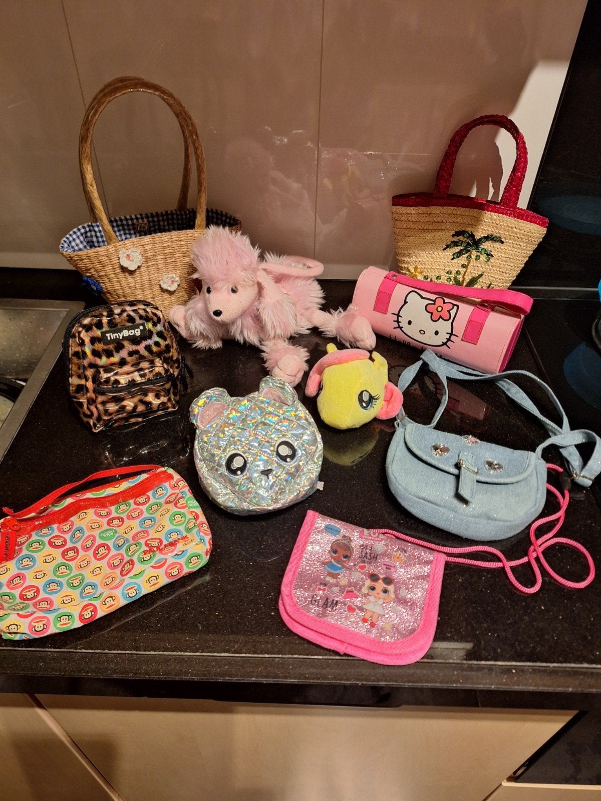 Diverse Kinderhandtassen en Tasjes - Leuke Collectie!, Ophalen, Gebruikt, Overige kleuren, Overige typen