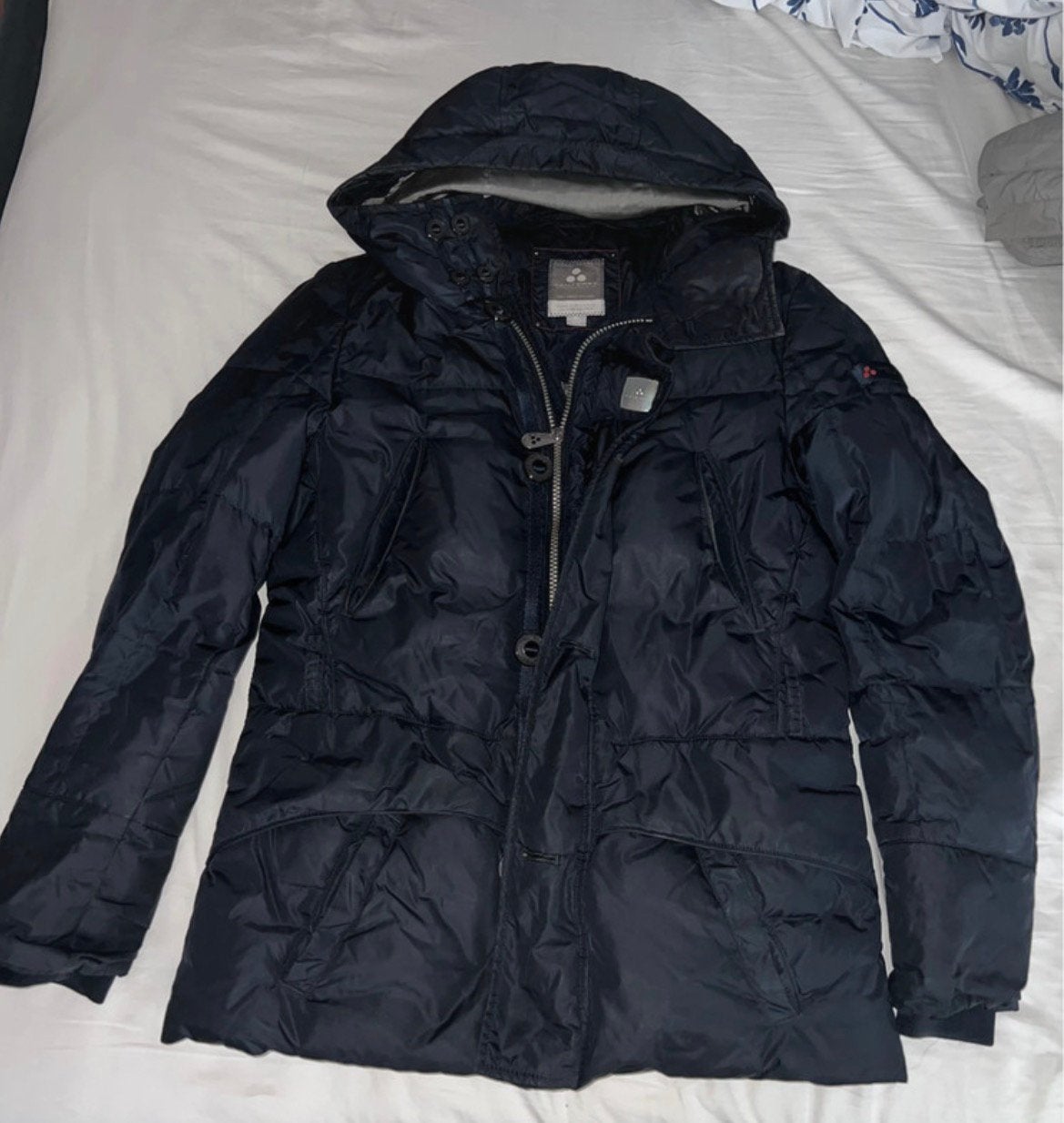 Peuterey blauwe winterjas, Ophalen of Verzenden, Zo goed als nieuw, Maat 56/58 (XL), Blauw