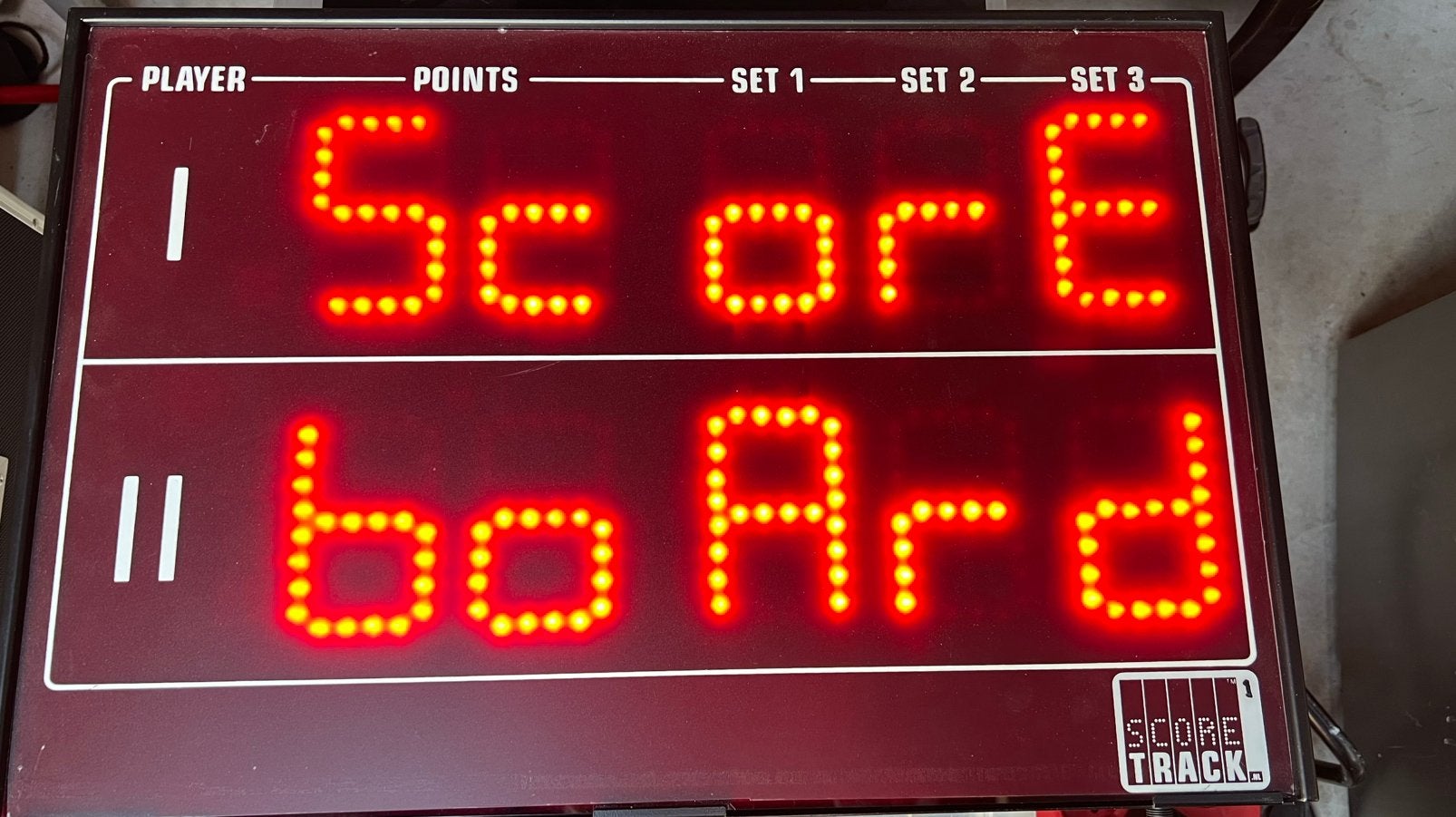 2x Score Track scorebord systeem, Ophalen, Gebruikt