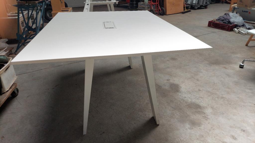 Vergadertafel, 100 tot 150 cm, Ophalen of Verzenden, 150 tot 200 cm, Rechthoekig