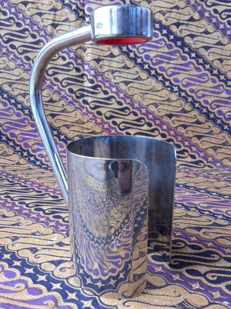Mooie oude silverplate flessendrager uit Engeland 17,5 cm., Ophalen of Verzenden