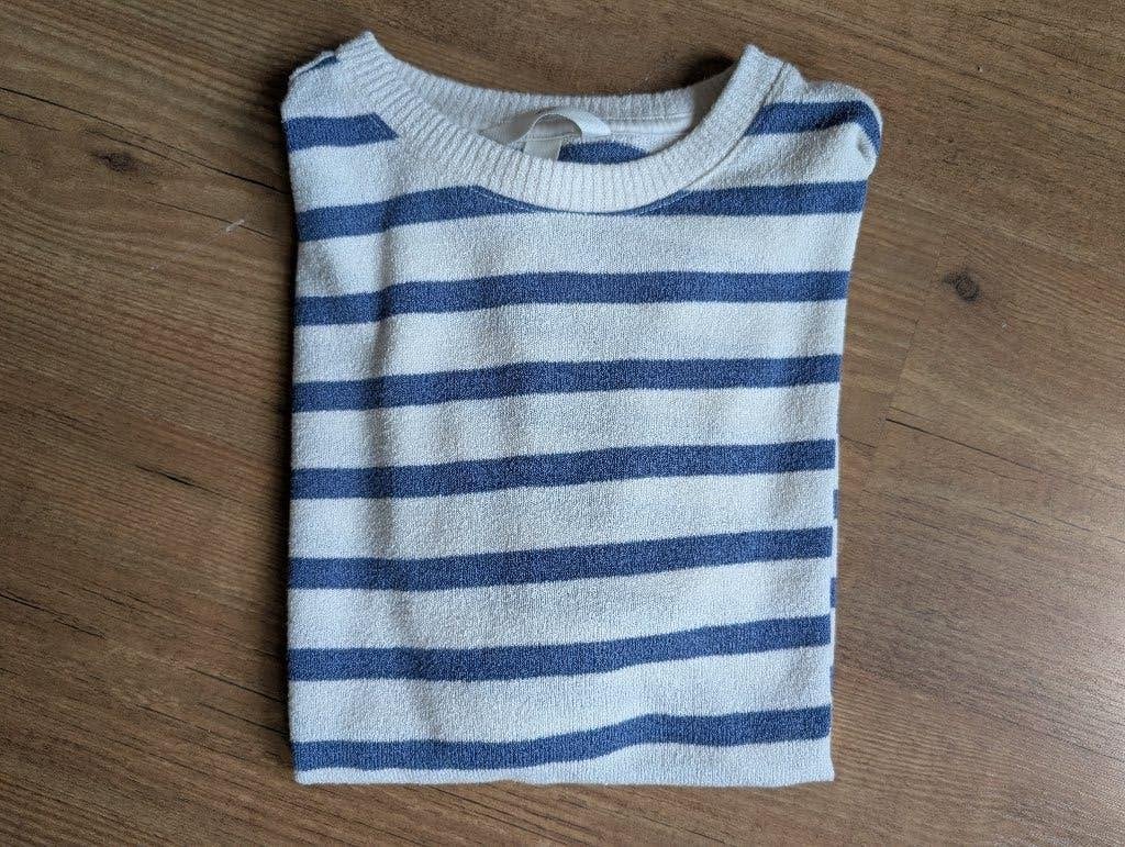 Nieuw gestreept T-shirt mooie dikkere stof blauw-wit, Kinderen en Baby's, Kinderkleding | Maat 176, Verzenden, H&M, Nieuw, Shirt of Longsleeve
