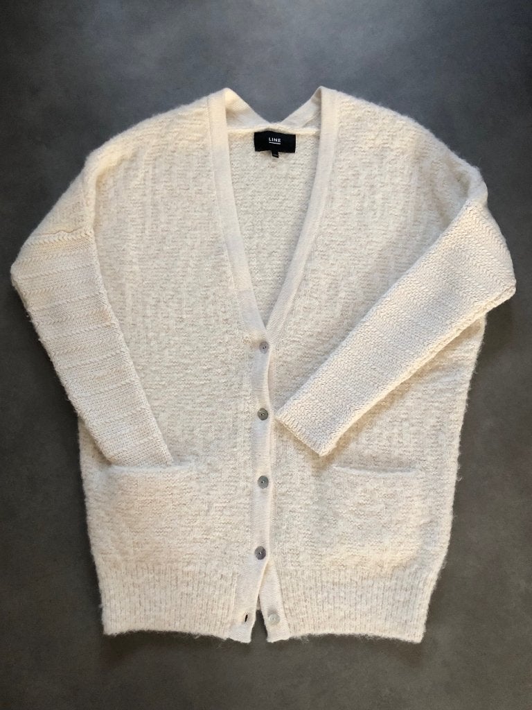line willford alpaca blend boyfriend fit cardigan vest | s, Verzenden, Zo goed als nieuw, Maat 36 (S)