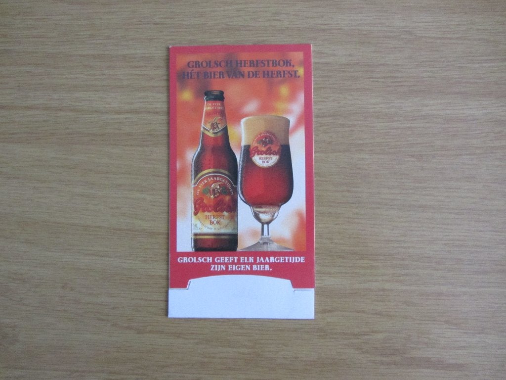 grolsch tafelstandaard - herfstbok, Ophalen of Verzenden, Nieuw, Overige typen, Grolsch