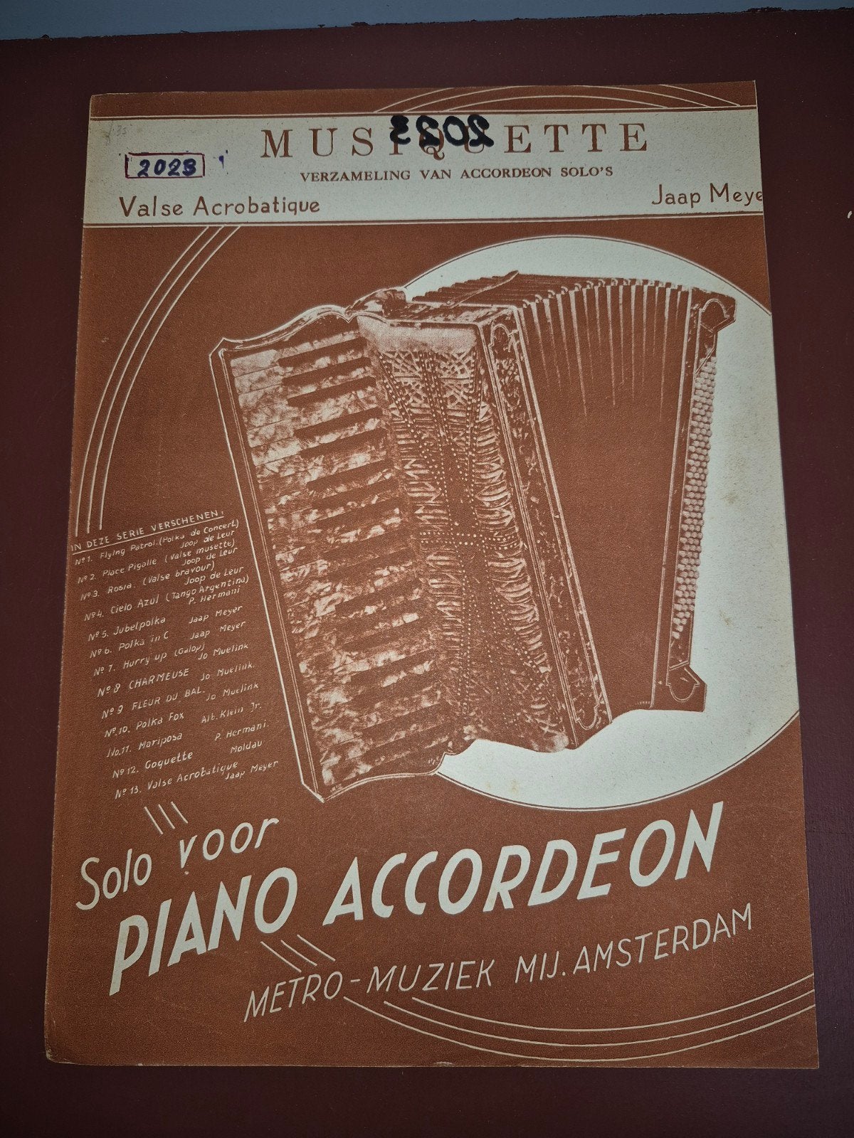 Musette: Valse Acrobatique - Jaap Meyer (Accordeon Solo), Gebruikt, Overige genres, Ophalen of Verzenden, Artiest of Componist