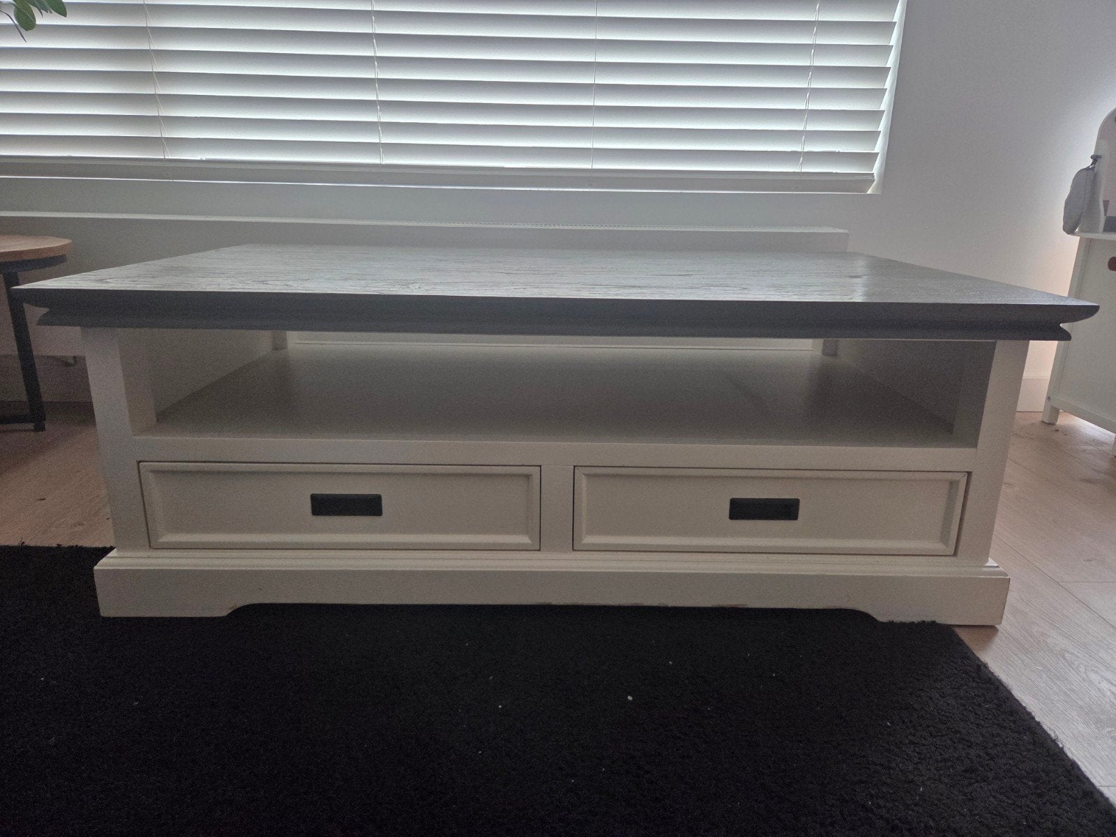Salontafel 'Riverwoods clear white/grey', Ophalen, Gebruikt, 50 tot 100 cm, 100 tot 150 cm