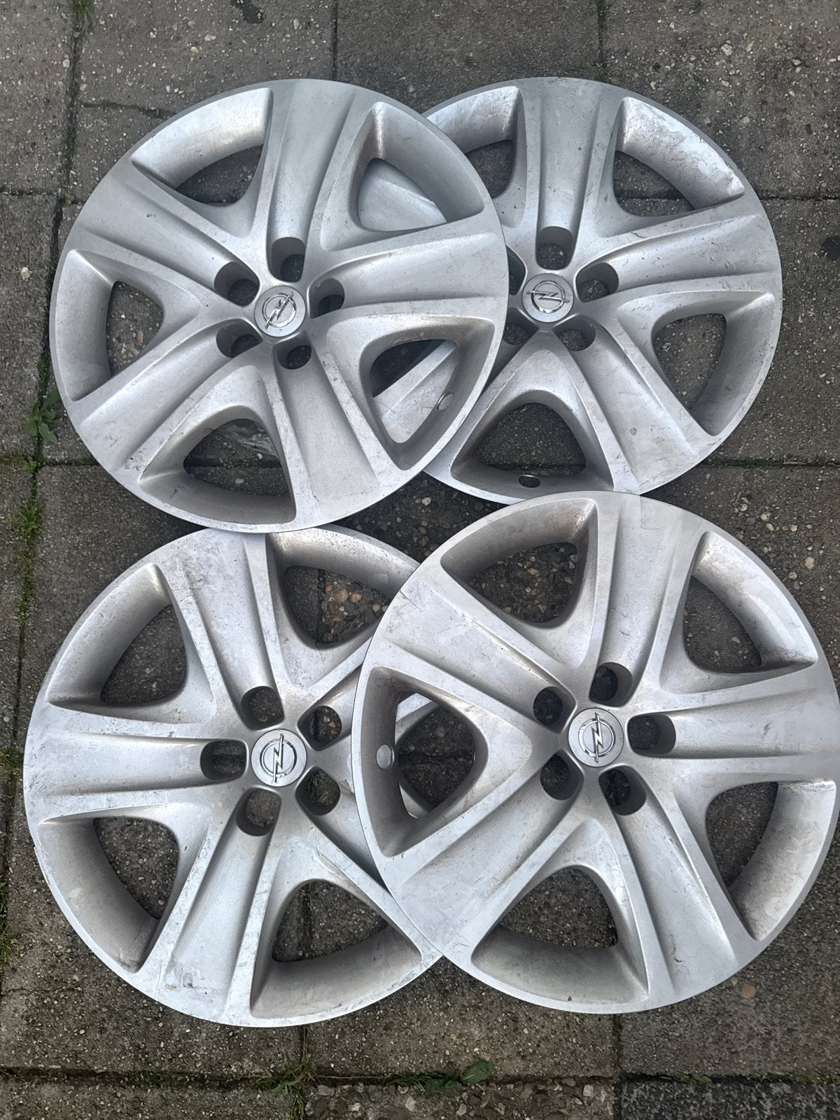 Set van 4 Opel wieldoppen 17 inc, Auto diversen, Wieldoppen, Ophalen of Verzenden, Gebruikt