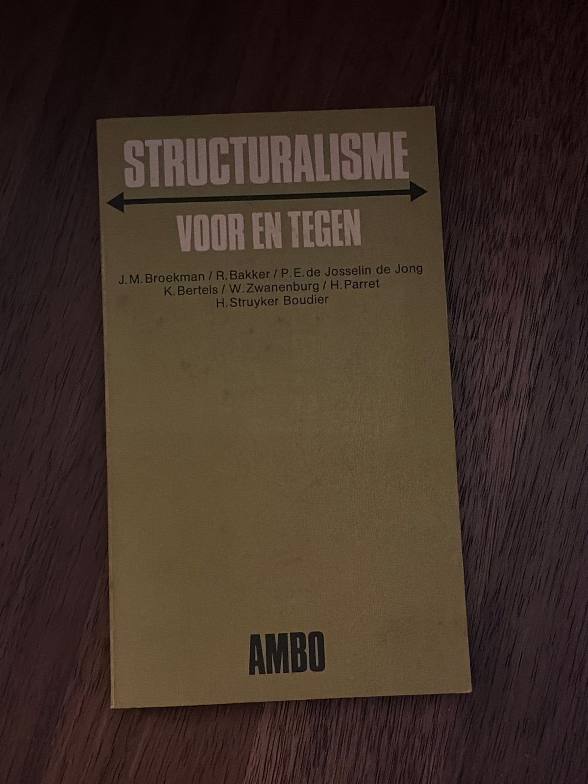 Structuralisme Voor en Tegen - Filosofie Boek, Ophalen of Verzenden, Gelezen, Nederland
