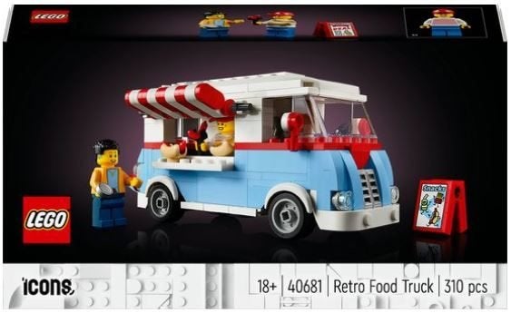 Lego icons 40681 Retro foodtruck (GWP), Nieuw, Ophalen of Verzenden, Icons, Complete set