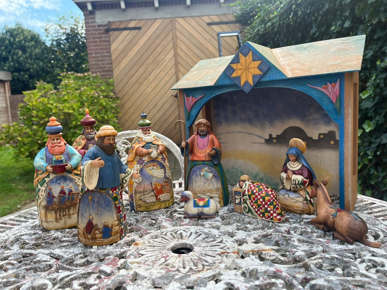 Jim Shore Heartwood Creek kerststal set compleet in doos, Ophalen of Verzenden, Nieuw