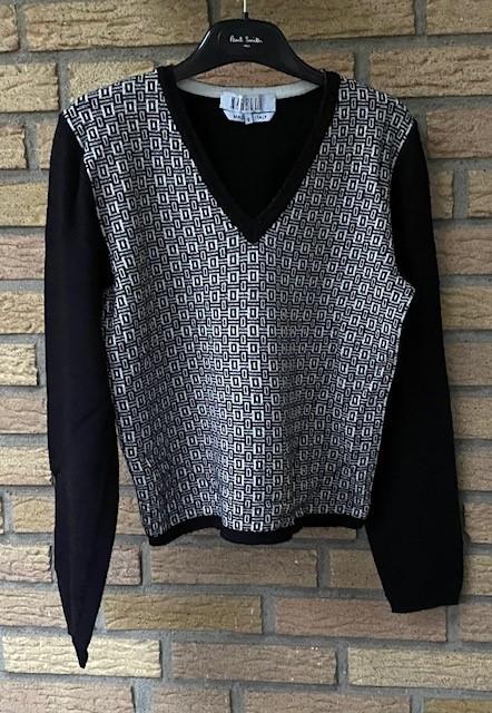 Marella trui dames zwart wit geblokt - maat S, Kleding | Dames, Truien en Vesten, Verzenden, Zwart, Nieuw, Marella