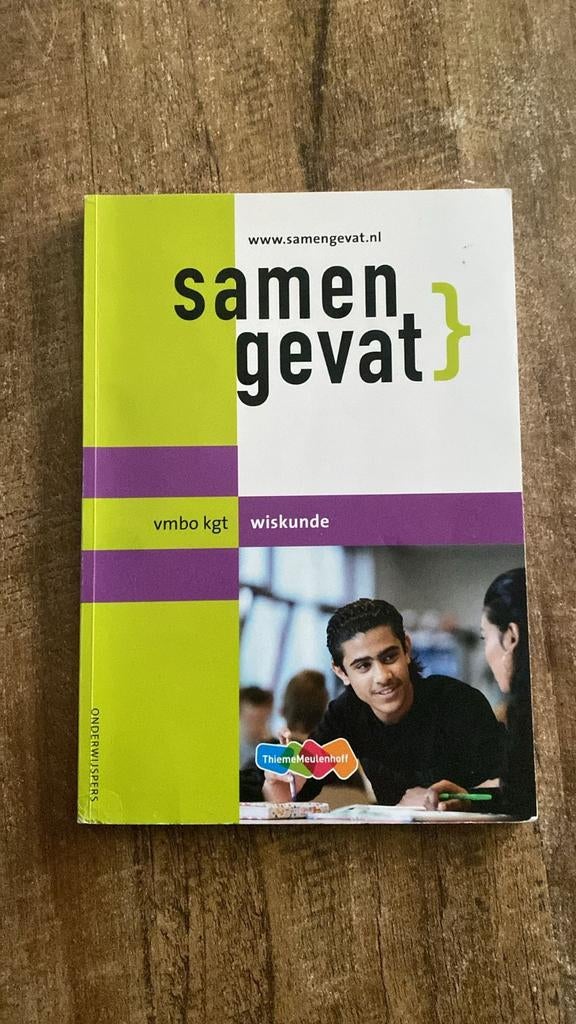 Samengevat examen VMBO KGT Wiskunde, Ophalen of Verzenden, Beta, Zo goed als nieuw, LBO