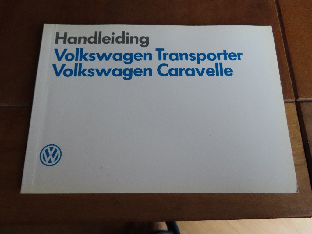 Instructieboek Volkswagen Transporter, VW Caravelle T3 1989, Ophalen of Verzenden