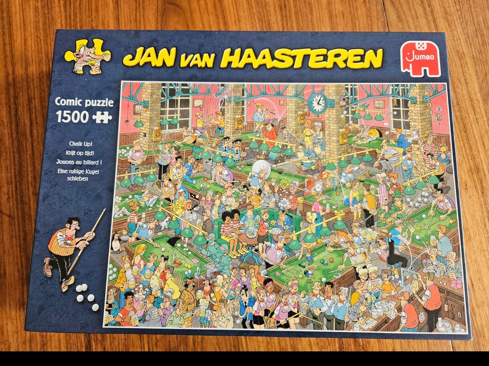 Jan van Haasteren Comic Puzzel - Chalk Up! 1500 stukjes, Ophalen, 500 t/m 1500 stukjes, Zo goed als nieuw, Legpuzzel