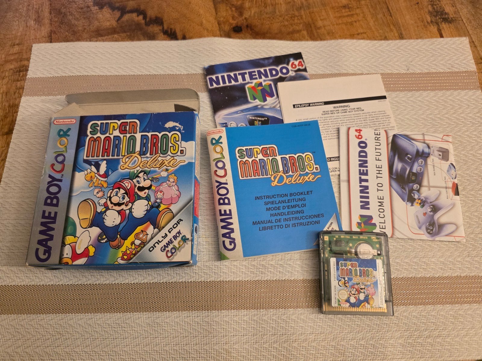Super Mario Bros. Deluxe - Game Boy Color (Compleet), Spelcomputers en Games, 1 speler, Ophalen of Verzenden, Zo goed als nieuw