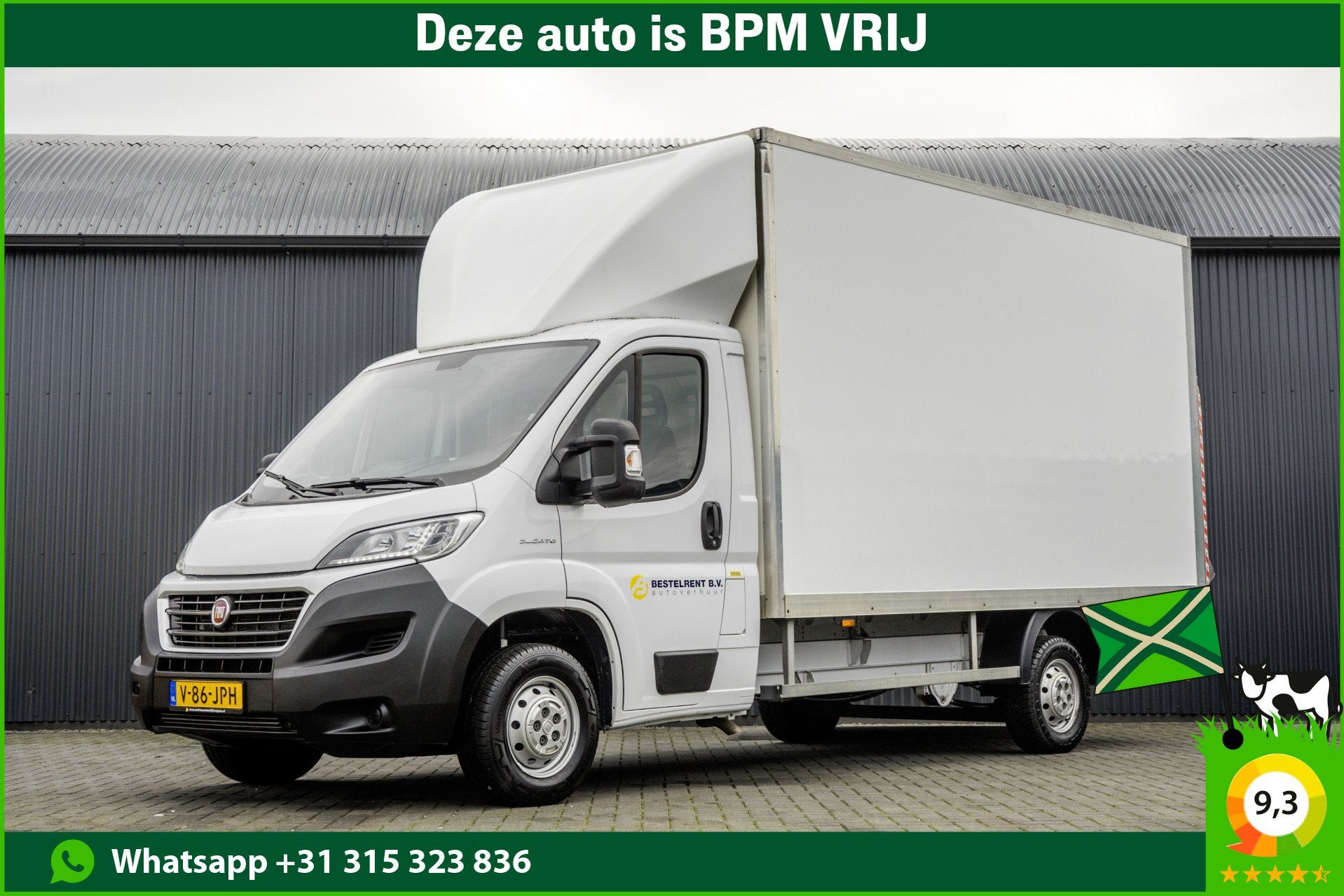 Fiat Ducato 2.3 MultiJet Bakwagen met laadklep | Euro 6 | 13, Auto's, Bestelauto's, Voorwielaandrijving, Gebruikt, USB, Wit