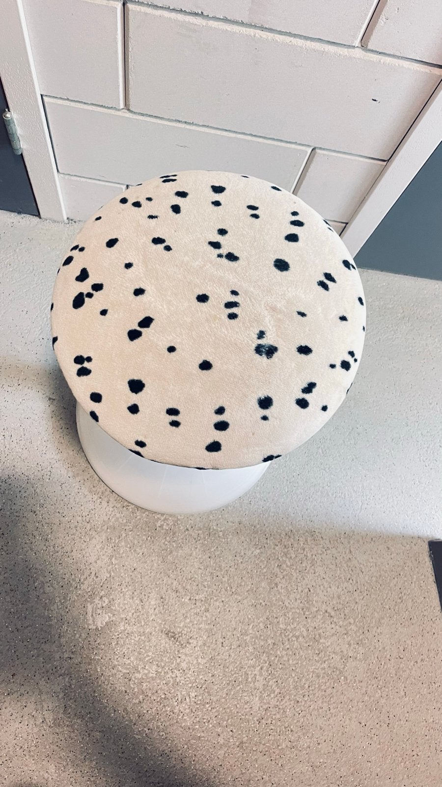 IKEA 'Vitamin Stool' Nicolai Wiig Hansen -Dalmatiër jaren 90, Huis en Inrichting, Krukjes, Ophalen, In hoogte verstelbaar, Zo goed als nieuw