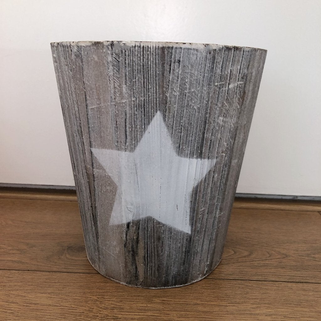 Houten plantenbak Ster, Ophalen, Zo goed als nieuw
