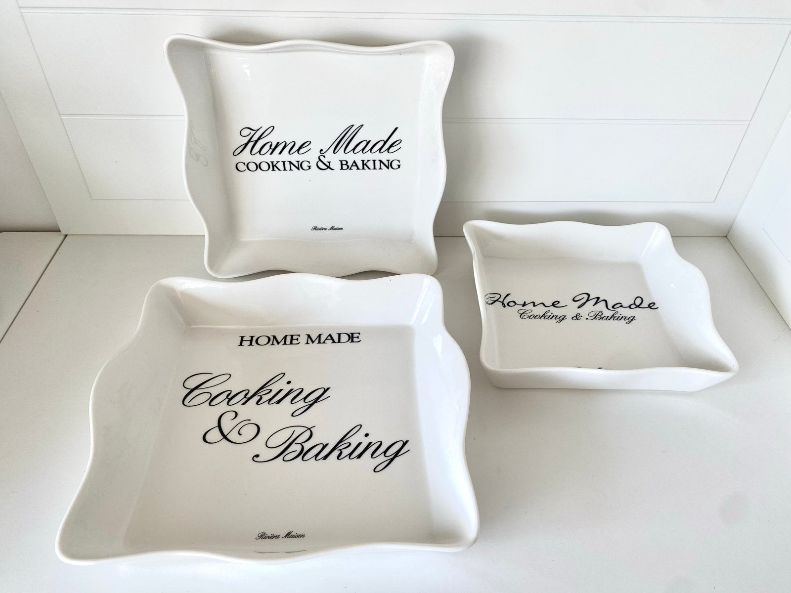 Riviera Maison Home Made Cooking & Baking schalen set, Overige merken, Keramiek, Landelijk/Boerenbont, Ophalen of Verzenden