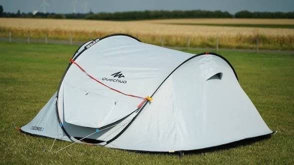 Decathlon easy fresh en black grote 3 pers.opgooi tent 2sec, Ophalen, Gebruikt, Tot en met 2