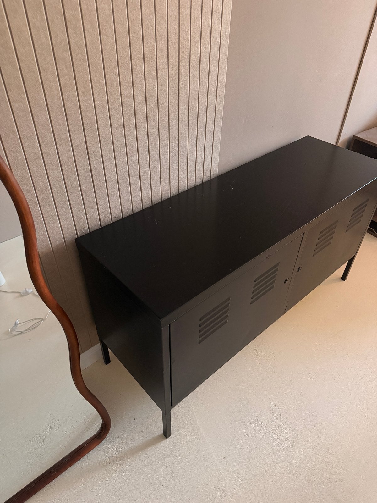 Ikea PS locker kast tv meubel - Zwart, Ophalen, Gebruikt, 100 tot 150 cm, Minder dan 100 cm