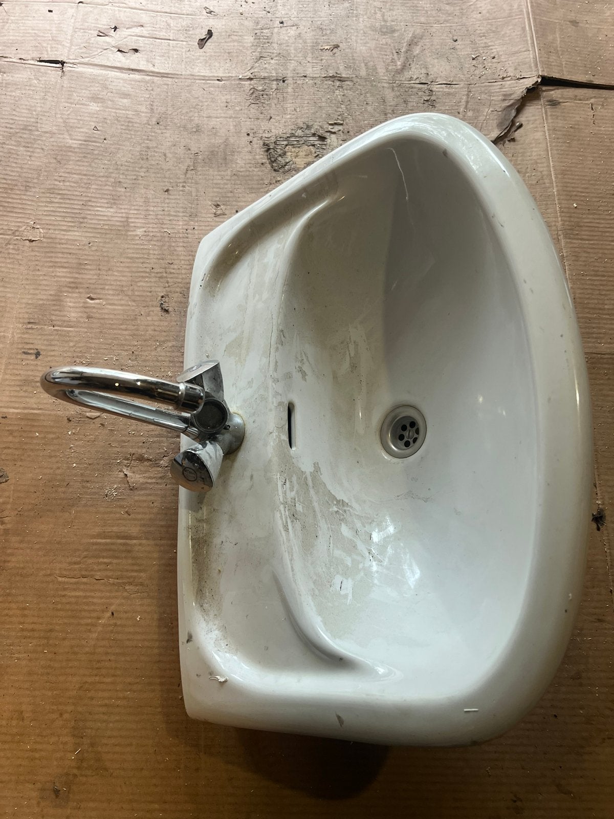 Wastafel met kraan, Ophalen of Verzenden, Gebruikt, Chroom, Wastafel