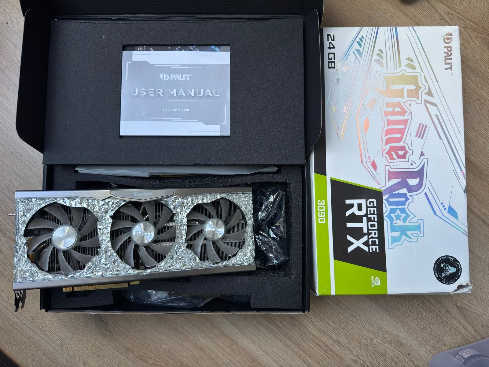 Palit GeForce RTX 3090 GameRock - 24GB GDDR6X Videokaart, Computers en Software, Gebruikt, GDDR6, PCI-Express 4, Ophalen of Verzenden