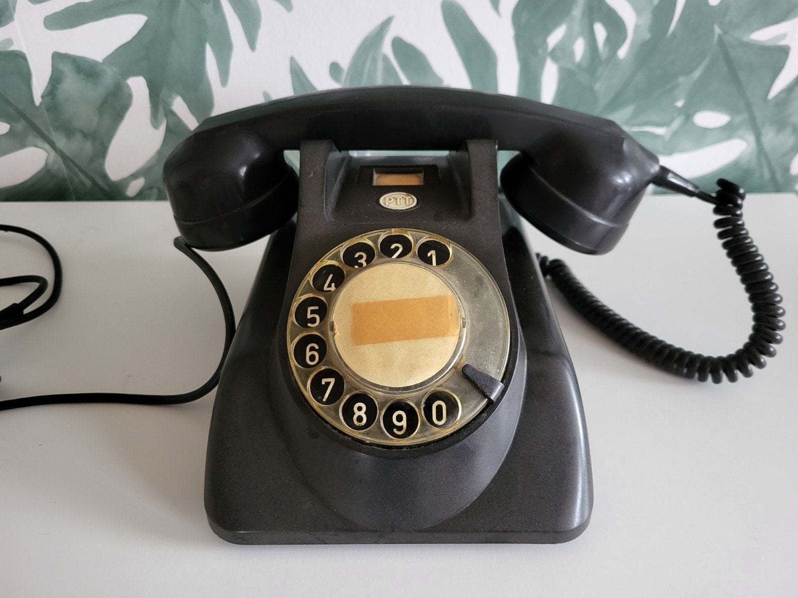 Vintage PTT Telefoon Bakeliet - Draaischijf Telefoon, Antiek en Kunst, Ophalen of Verzenden