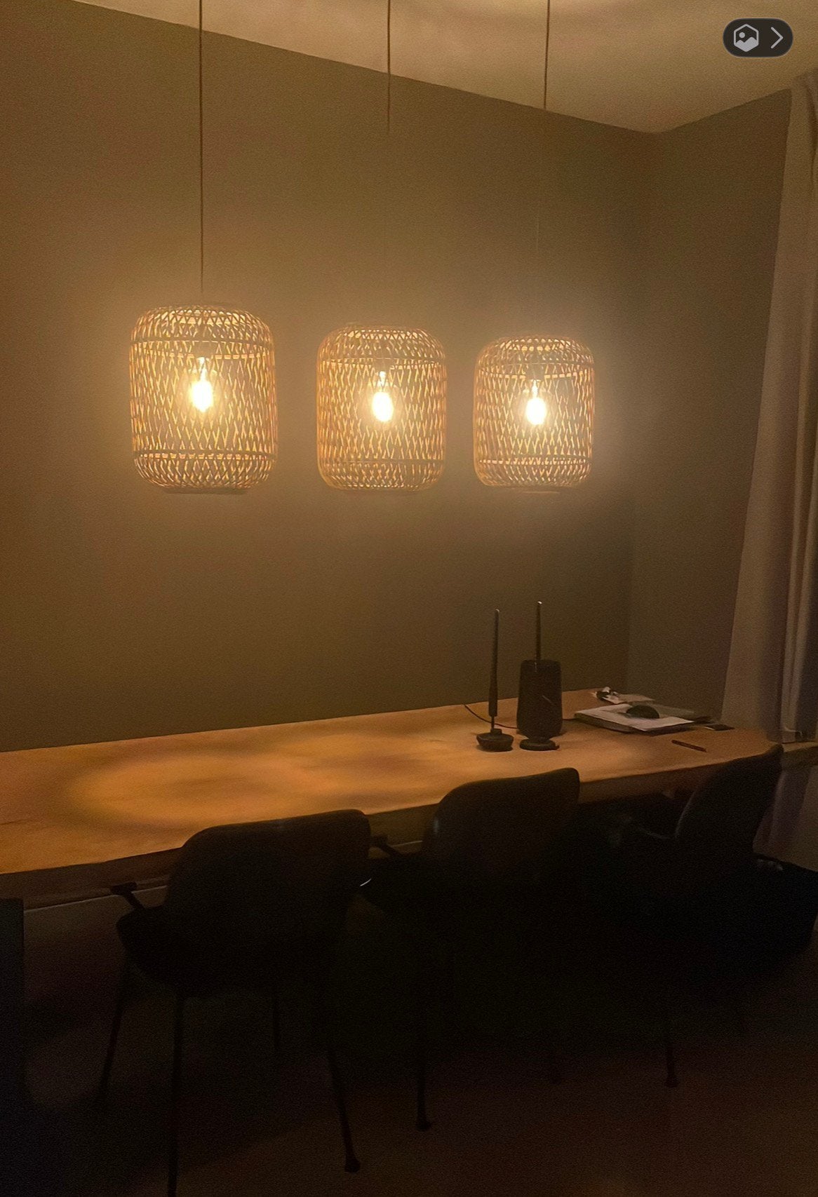 3 Hanglampen, Ophalen of Verzenden, Zo goed als nieuw