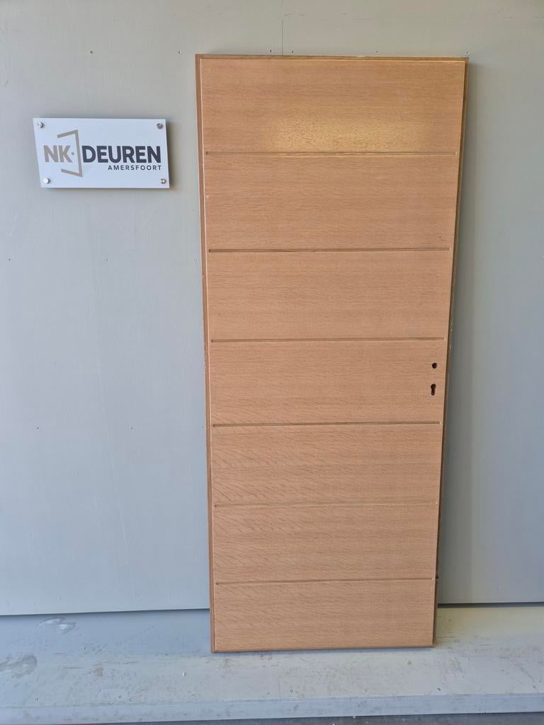 JAVA Eiken fineer voordeur (82,5x1995,4) NIEUW, Doe-het-zelf en Verbouw, Ophalen, Nieuw, 200 tot 215 cm, Glas