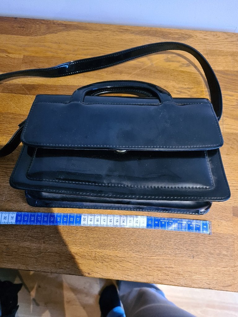 Zwarte damestas tas handtas hand tas., Ophalen, Zo goed als nieuw, Zwart, Handtas