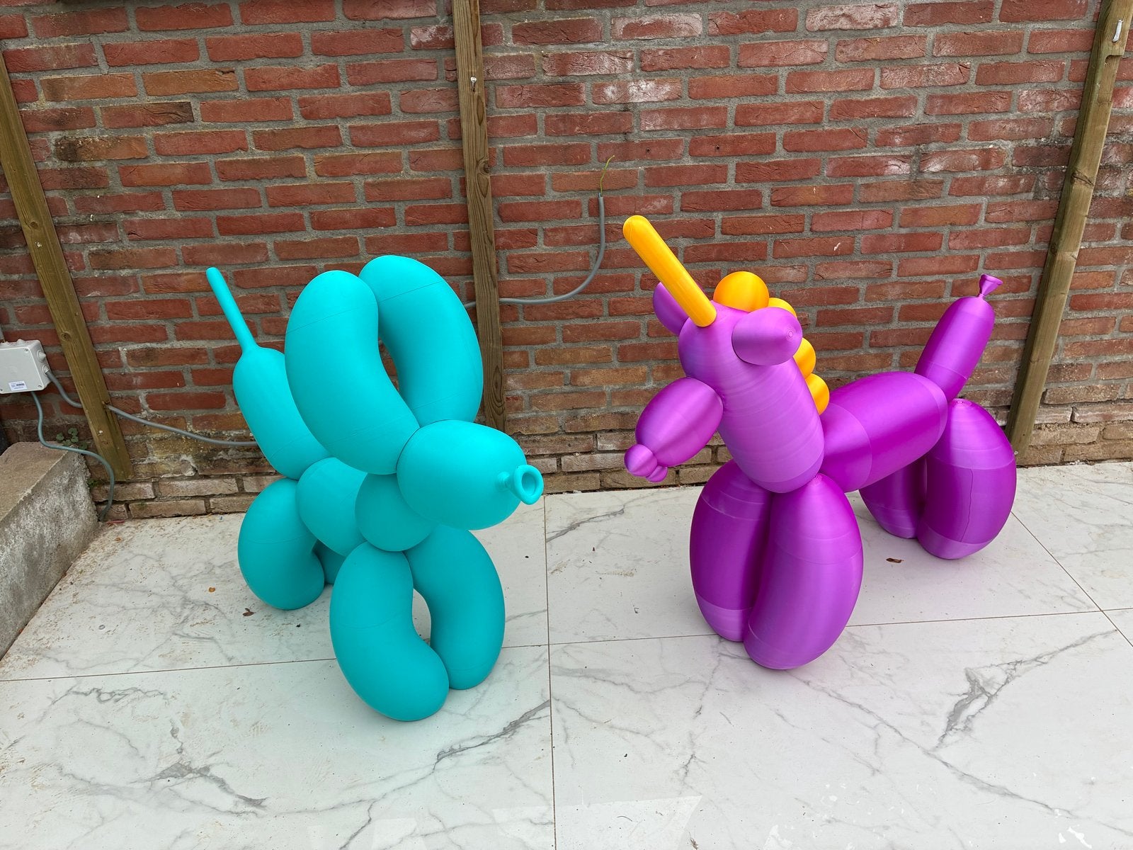 3D Geprinte Unicorn Ballon Hond, Ophalen, Fantasie, Handgemaakt, Nieuw