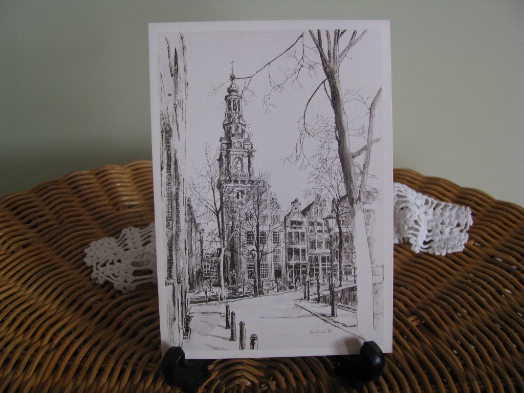Amsterdam * Marius Jansen * Zuiderkerktoren *, Verzamelen, Ansichtkaarten | Nederland, Ophalen of Verzenden, 1980 tot heden, Ongelopen