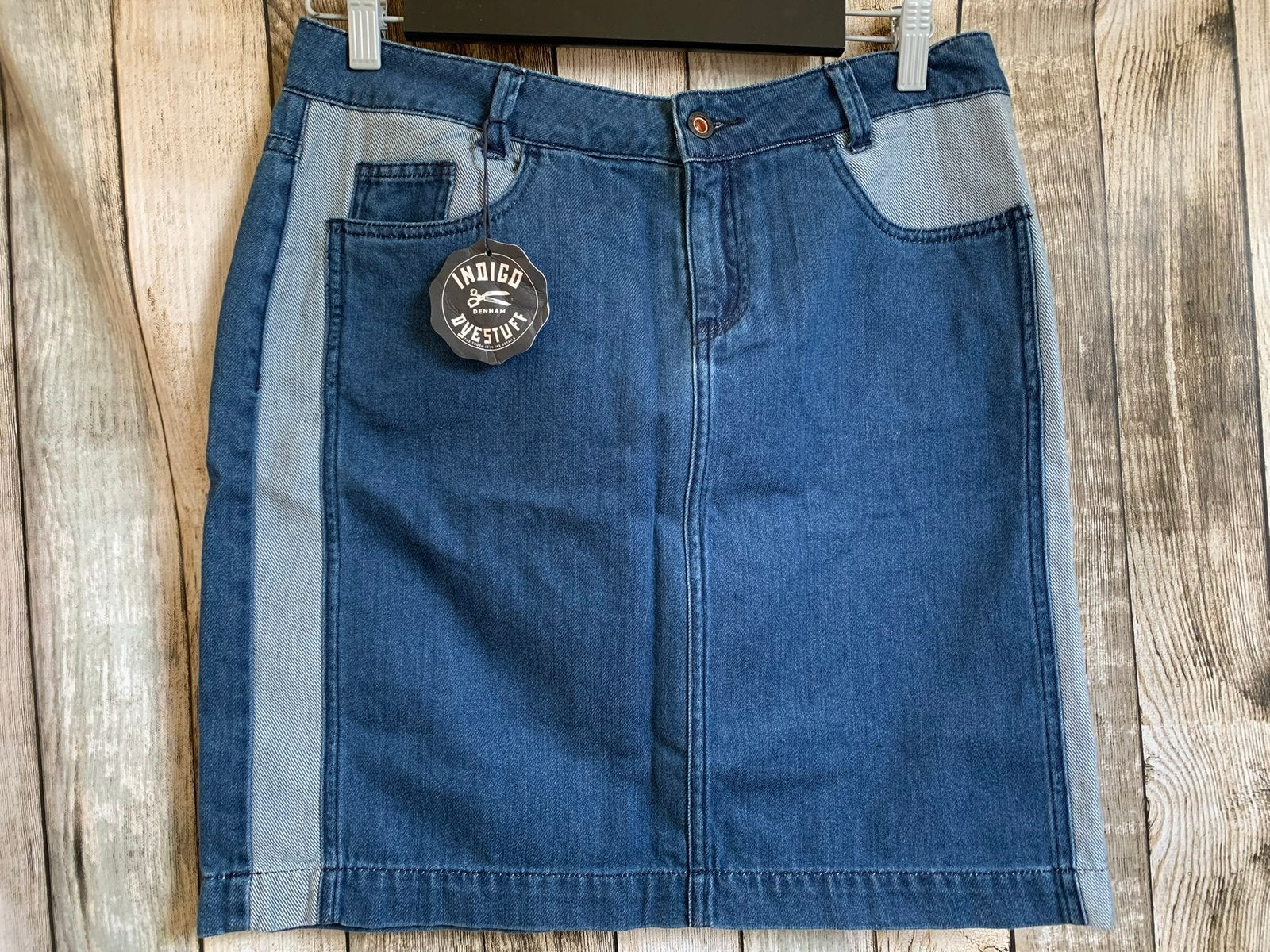 Gave nieuwe jeansrok van Denham (Maat L), Kleding | Dames, Rokken, Maat 42/44 (L), Nieuw, Knielengte, Verzenden