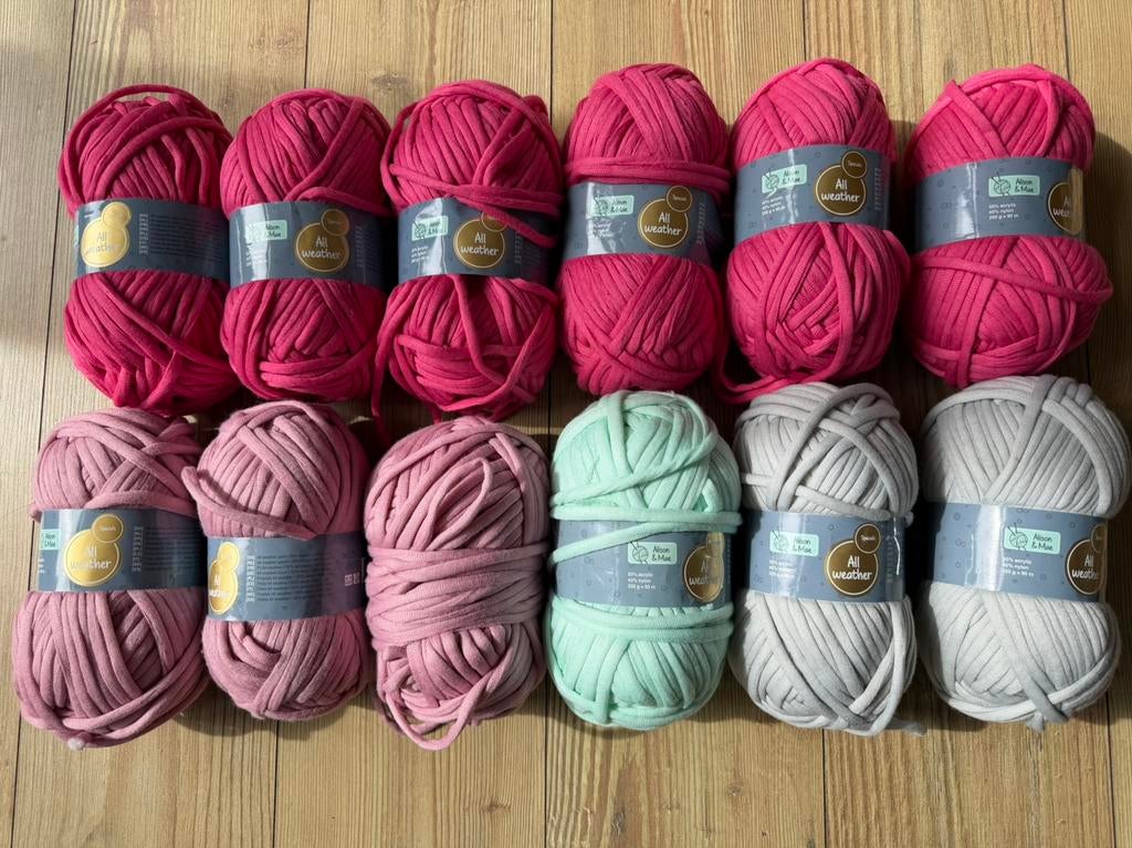 Restpartij - chunky wol, Ophalen of Verzenden, Zo goed als nieuw, Breien of Haken, Wol of Garen