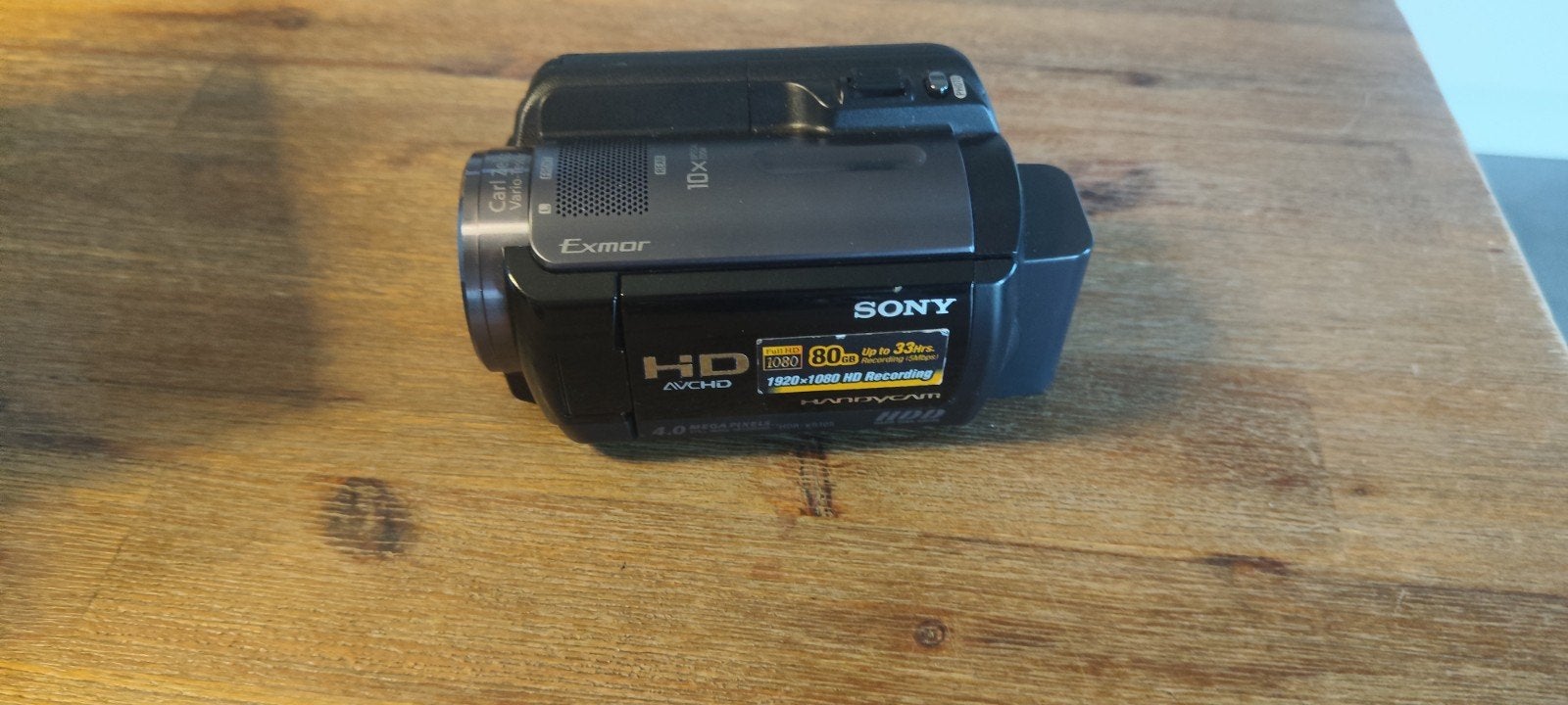 Sony Handycam HDR-XR105E Full HD Camcorder met 80GB HDD, Full HD, Ophalen of Verzenden, 8 tot 20x, Sony